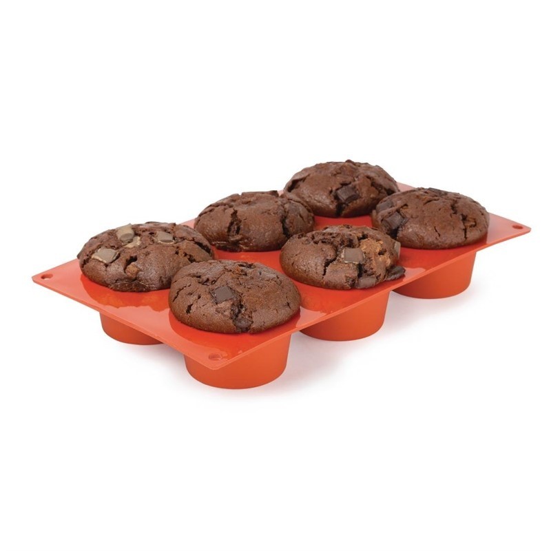 Comprar Molde de silicona x6 muffins Pavoni N933 en Pepebar