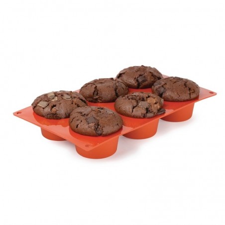 Comprar Molde de silicona x6 muffins Pavoni N933 en Pepebar
