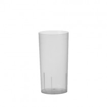 10 Vasos de tubo para cóctel de P.P. 0,2 l diámetro 5,5 cm · 10,9 cm translúcido irrompible