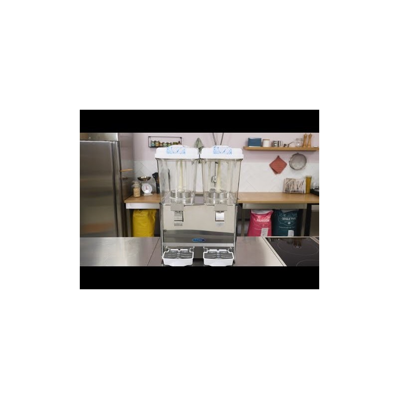 Comprar Dispensador de bebidas 2 x 18 litros eléctrico con mecanismo de agitación en Pepebar