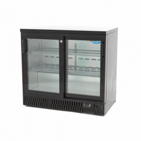 Comprar Frigorífico para bebidas 227 litros 2 puertas correderas 4 estantes ajustables en Pepebar