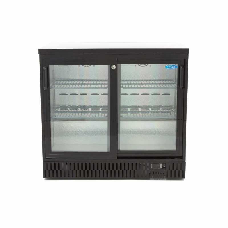 Comprar Frigorífico para bebidas 227 litros 2 puertas correderas 4 estantes ajustables en Pepebar