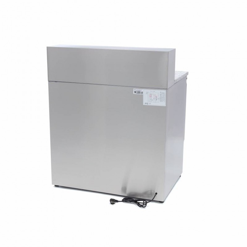 Comprar Mesa refrigerada de preparación 90 cm 2 puertas para 5 x 1/6 gn con tapa de acero inoxidable en Pepebar