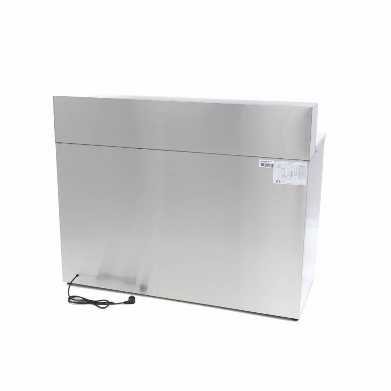 Comprar Mesa refrigerada de preparación 137 cm 3 puertas para 8 x 1/6 gn con tapa de acero inoxidable en Pepebar
