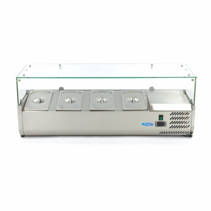 Comprar Vitrina refrigerada 120 cm para 4 x 1/3 gn en Pepebar