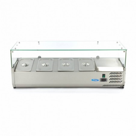Comprar Vitrina refrigerada 120 cm para 4 x 1/3 gn en Pepebar
