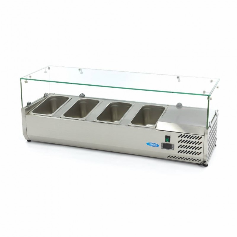 Comprar Vitrina refrigerada 120 cm para 4 x 1/3 gn en Pepebar