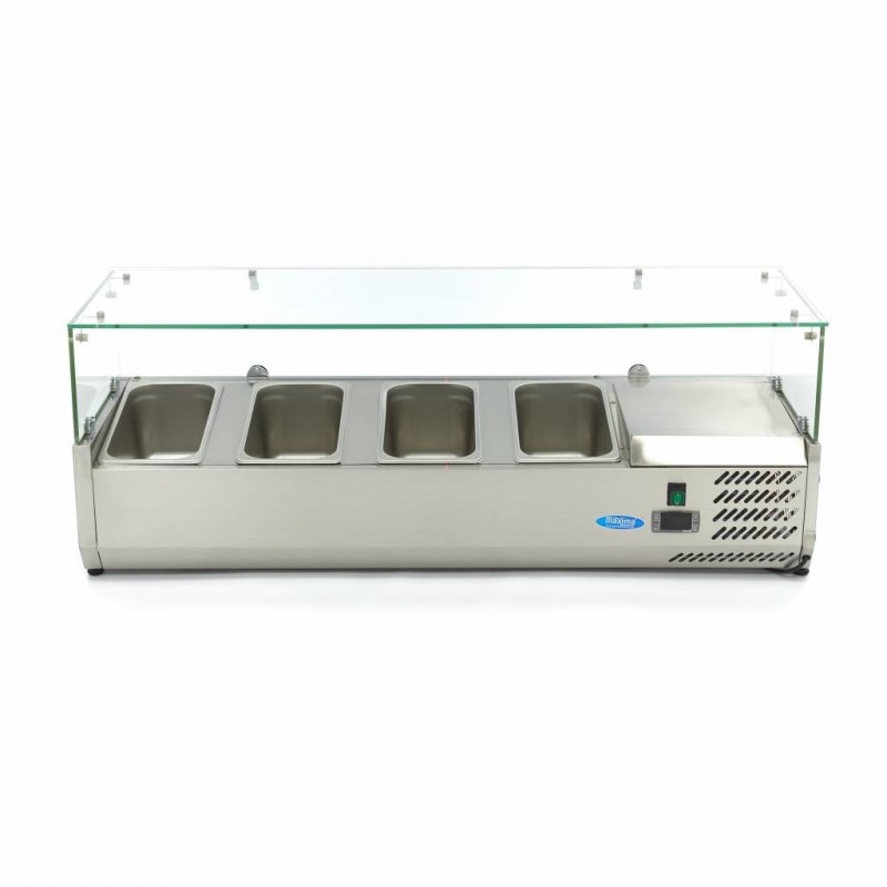 Comprar Vitrina refrigerada 120 cm para 4 x 1/3 gn en Pepebar
