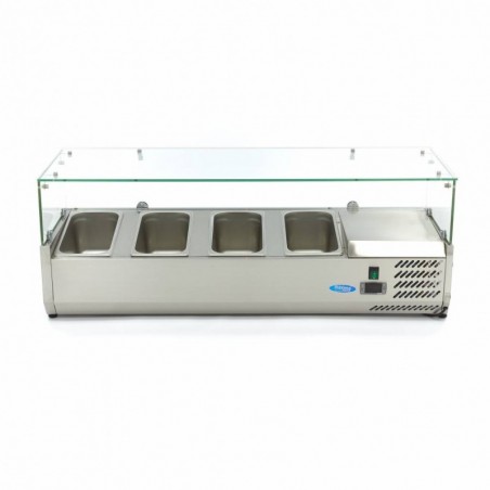 Comprar Vitrina refrigerada 120 cm para 4 x 1/3 gn en Pepebar