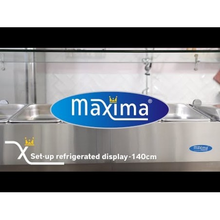 Comprar Vitrina refrigerada 120 cm para 4 x 1/3 gn en Pepebar