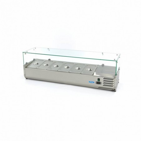 Comprar Vitrina refrigerada 140 cm para 6 x 1/3 gn en Pepebar
