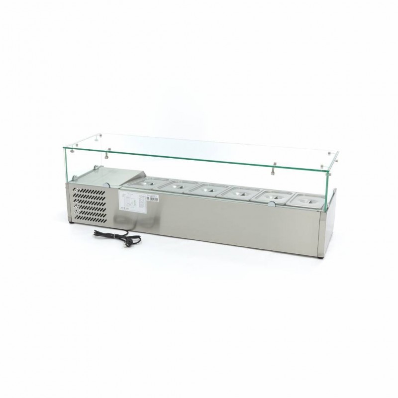Comprar Vitrina refrigerada 140 cm para 6 x 1/3 gn en Pepebar