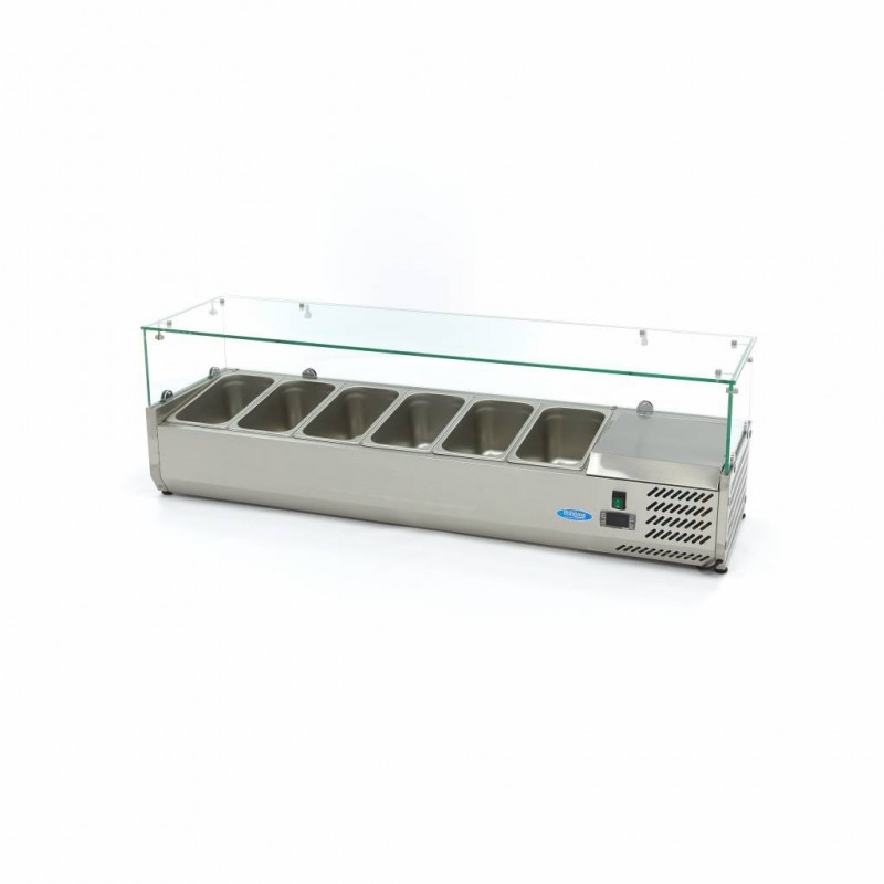 Comprar Vitrina refrigerada 140 cm para 6 x 1/3 gn en Pepebar