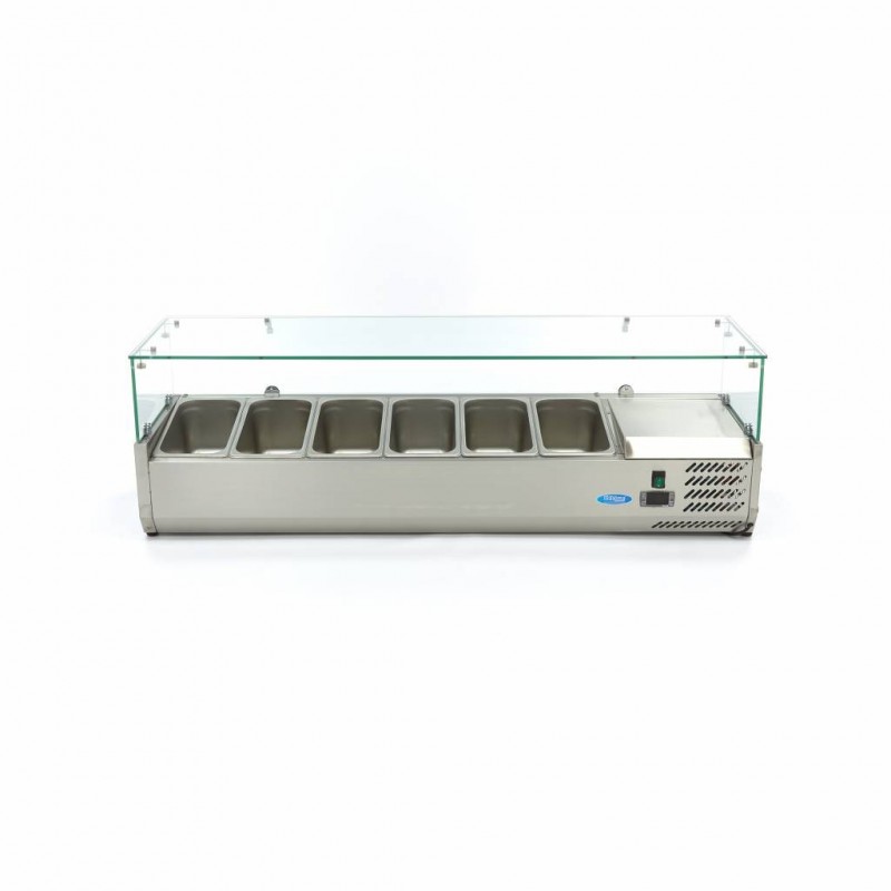 Comprar Vitrina refrigerada 140 cm para 6 x 1/3 gn en Pepebar