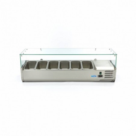 Comprar Vitrina refrigerada 140 cm para 6 x 1/3 gn en Pepebar