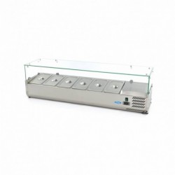 Vitrina refrigerada 150 cm para 6 x 1/3 gn
