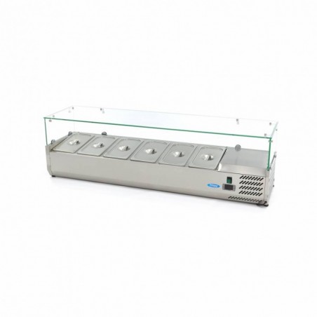 Vitrina refrigerada 150 cm para 6 x 1/3 gn Comprar Vitrina refrigerada 150 cm para 6 x 1/3 gn en Pepebar