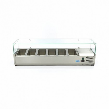 Vitrina refrigerada 150 cm para 6 x 1/3 gn Comprar Vitrina refrigerada 150 cm para 6 x 1/3 gn en Pepebar