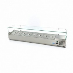 Vitrina refrigerada 180 cm para 8 x 1/3 gn