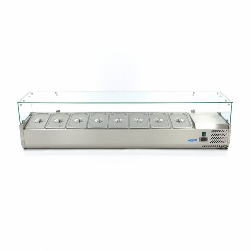 Comprar Vitrina refrigerada 180 cm para 8 x 1/3 gn en Pepebar