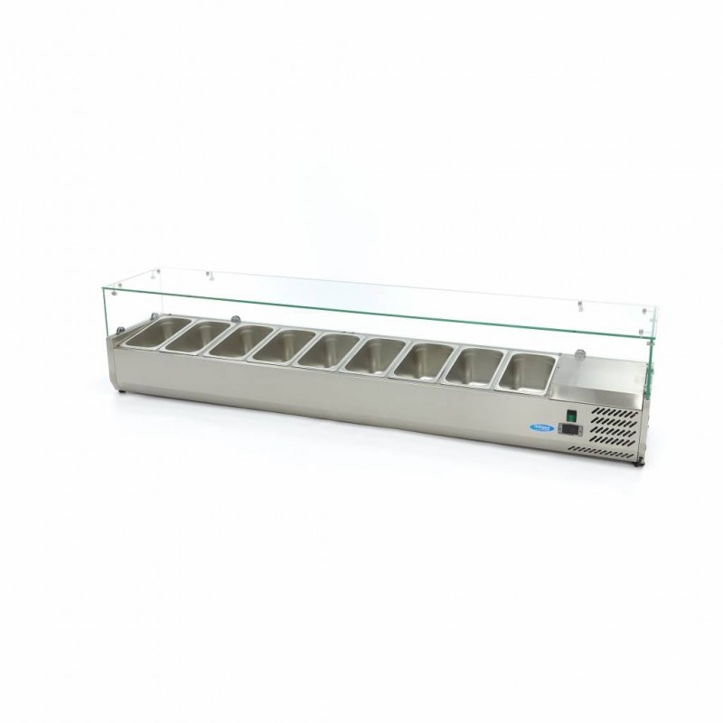 Comprar Vitrina refrigerada 200 cm para 9 x 1/3 gn en Pepebar