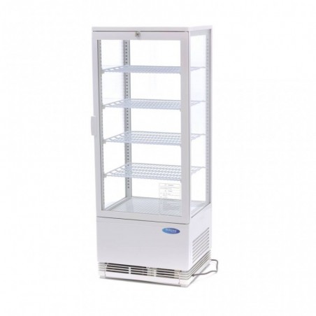 Comprar Vitrina refrigerada 98 litros 43 cm blanco en Pepebar