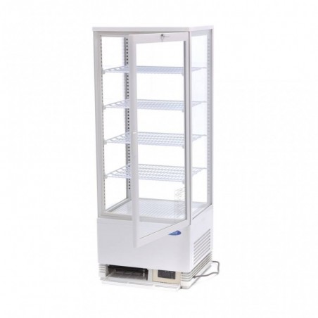 Comprar Vitrina refrigerada 98 litros 43 cm blanco en Pepebar