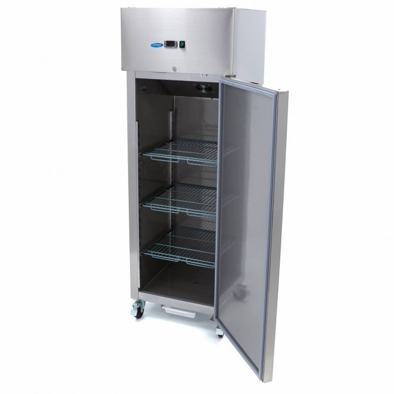 Comprar Frigorífico 400 litros 3 estantes ajustables 1/1 gn con ruedas y estantes en Pepebar