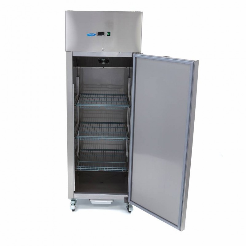 Comprar Frigorífico 400 litros 3 estantes ajustables 1/1 gn con ruedas y estantes en Pepebar