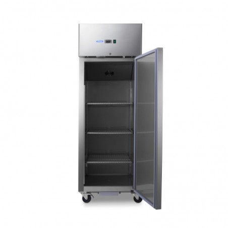 Comprar Frigorífico 600 litros 3 estantes ajustables 2/1 gn con ruedas y estantes en Pepebar