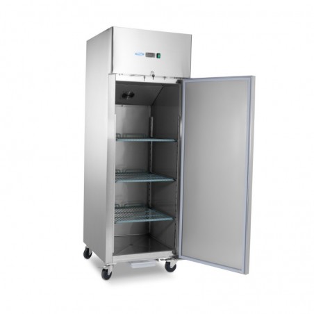 Comprar Frigorífico 600 litros 3 estantes ajustables 2/1 gn con ruedas y estantes en Pepebar