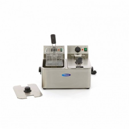 Comprar Freidora 2 cestas de 4 litros hasta 2kg de patatas fritas en Pepebar