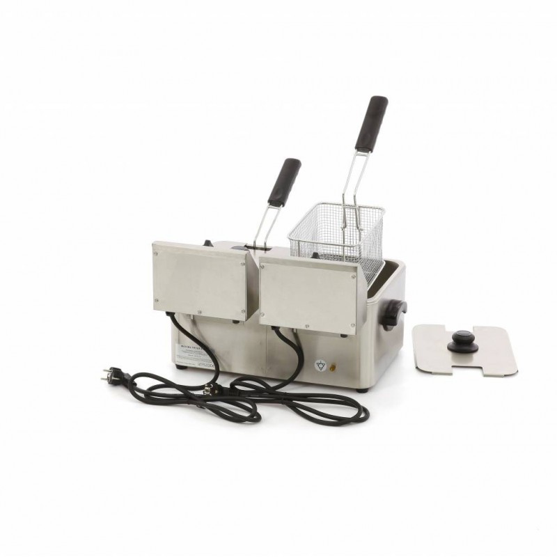 Comprar Freidora 2 cestas de 4 litros hasta 2kg de patatas fritas en Pepebar