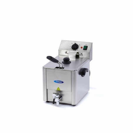 Comprar Freidora 8 litros 1 cesta con grifo de vaciado en Pepebar