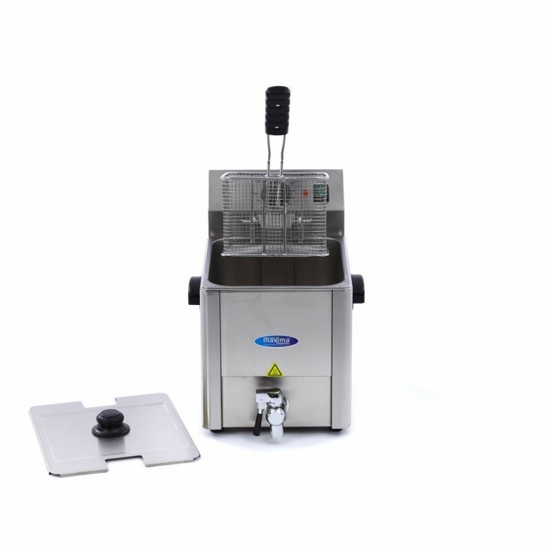 Comprar Freidora 8 litros 1 cesta con grifo de vaciado en Pepebar