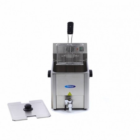 Comprar Freidora 8 litros 1 cesta con grifo de vaciado en Pepebar