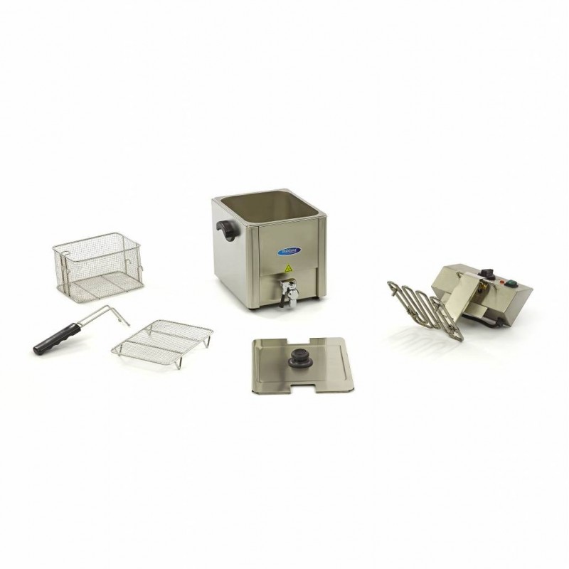 Comprar Freidora 8 litros 1 cesta con grifo de vaciado en Pepebar