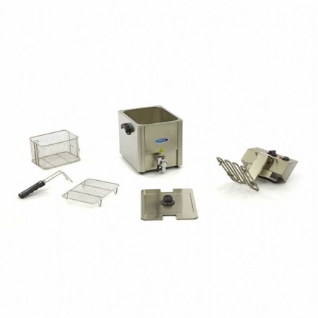 Comprar Freidora 8 litros 1 cesta con grifo de vaciado en Pepebar