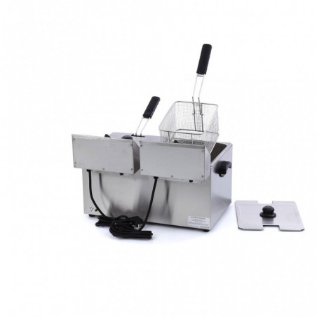 Comprar Freidora 2 cestas de 8 litros con grifo de vaciado en Pepebar