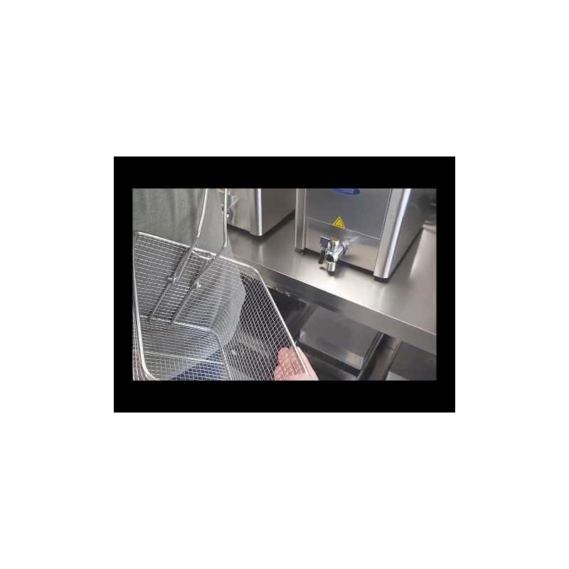 Comprar Freidora 2 cestas de 8 litros con grifo de vaciado en Pepebar