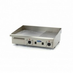 Plancha medio ranurado 73 cm con bandeja de goteo - Catálogo Plancha Industrial