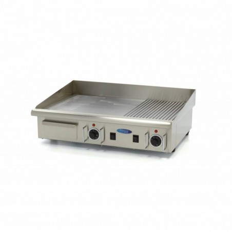 Comprar Plancha medio ranurado 73 cm con bandeja de goteo en Pepebar