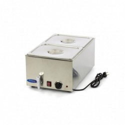 Baño maría con grifo con 2 x 1/2 GN set eléctrico