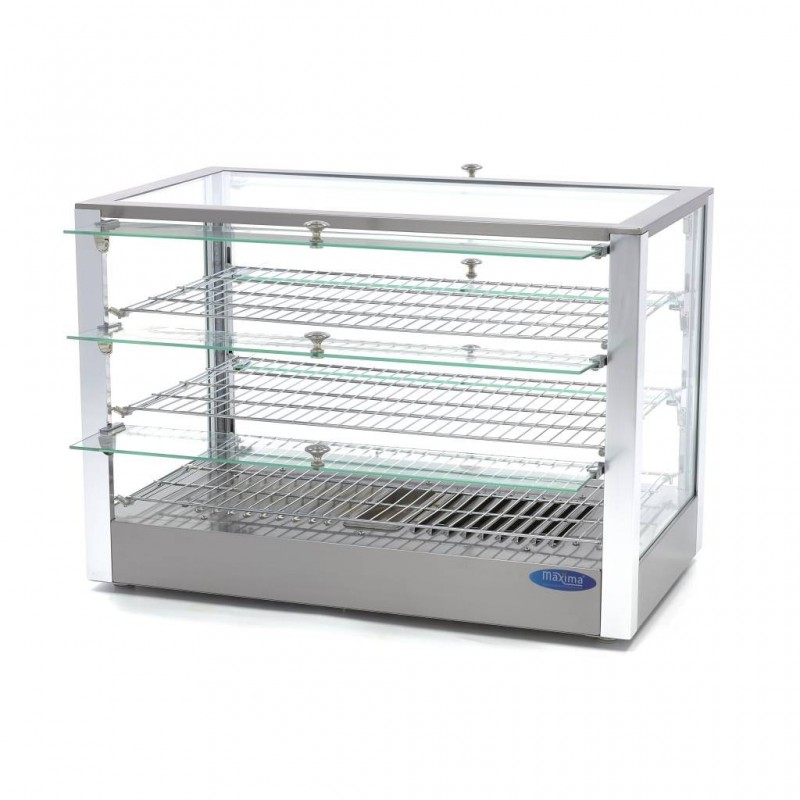 Comprar Vitrina caliente 115 litros 70 cm 3 estantes en Pepebar
