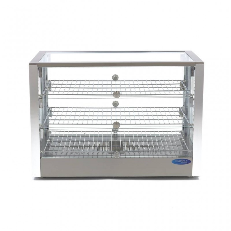 Comprar Vitrina caliente 115 litros 70 cm 3 estantes en Pepebar