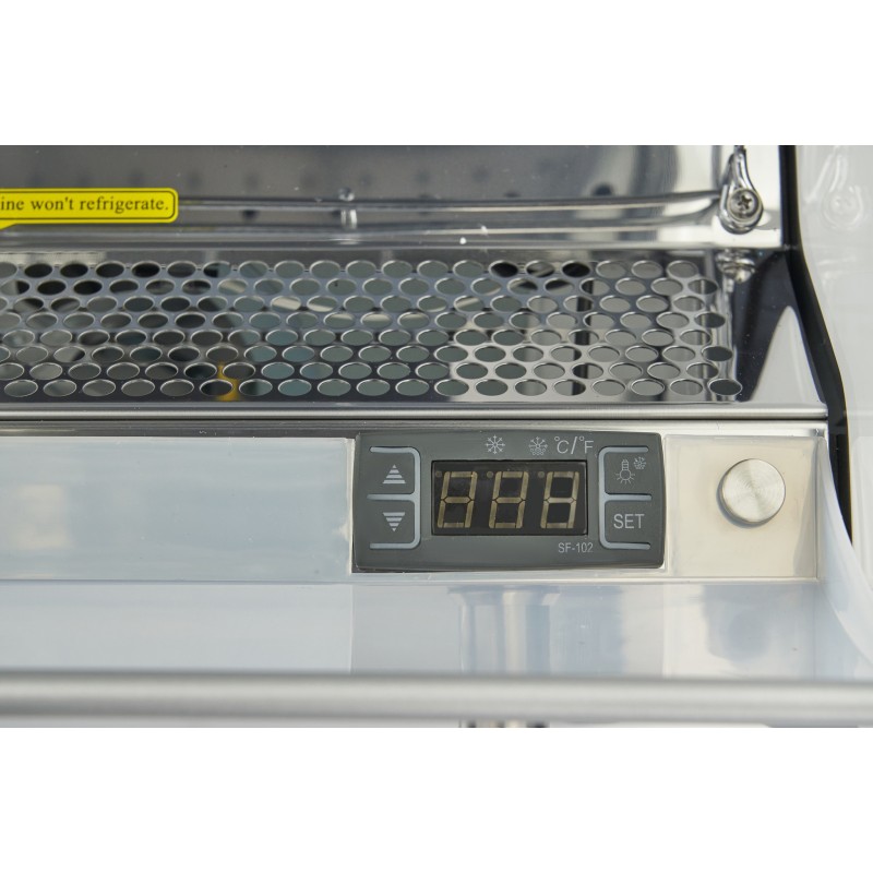 Comprar Nevera expositora 220 litros 50 x 50 cm abierto en Pepebar