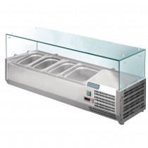 Vitrina frigorífica expositora de ingredientes para cubetas GN 1/3 Varias medidas Polar