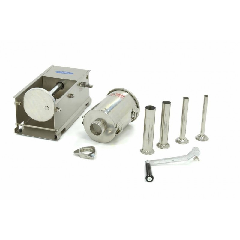 Comprar Embutidora 3 litros horizontal con 4 tubos de embutición en Pepebar