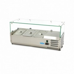 Vitrina refrigerada 95 cm para 3 x 1/3 GN