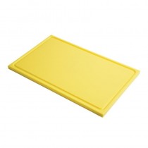 Tabla para cortar Gastro-M PE alta densidad GN 1-1 15mm borde acanalado amarilla GN333 - Pepebar Tabla para cortar Gastro-M PE alta densidad GN 1-1 15mm borde acanalado amarilla GN333 - Catálogo Tablas de cocina profesionales